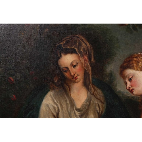 1 - After Anthony van Dyck (1599 -1641), Virgin and Child with Saint Catherine, oil on canvas, 51 x 45 c... 