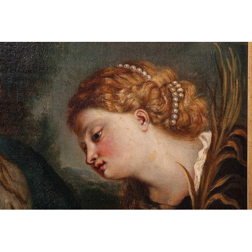 1 - After Anthony van Dyck (1599 -1641), Virgin and Child with Saint Catherine, oil on canvas, 51 x 45 c... 