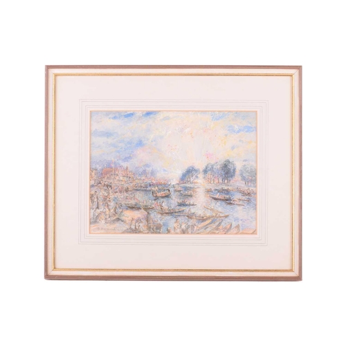 11 - Samuel Bateman (late19th - 20th century), Fireworks at Henley from the bridge, signed and dated 1896... 