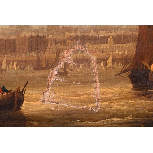 18 - Frederick Calvert (c.1785 - c.1845), Coastal shipping on choppy waters and shipping in harbour - a p... 