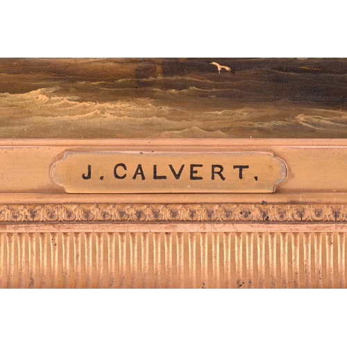 18 - Frederick Calvert (c.1785 - c.1845), Coastal shipping on choppy waters and shipping in harbour - a p... 