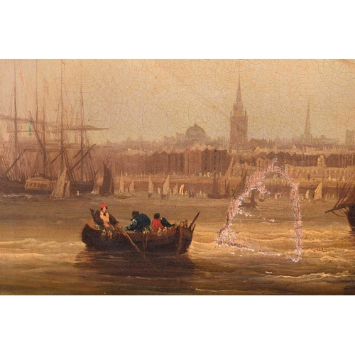 18 - Frederick Calvert (c.1785 - c.1845), Coastal shipping on choppy waters and shipping in harbour - a p... 