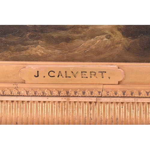 18 - Frederick Calvert (c.1785 - c.1845), Coastal shipping on choppy waters and shipping in harbour - a p... 