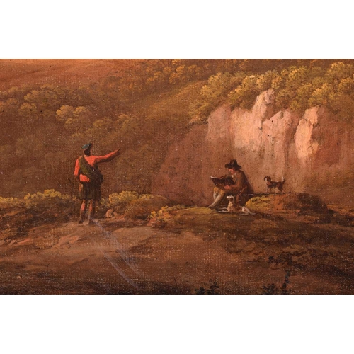 21 - Manner of Jane Nasmyth (1778-1867), An artist in the Highlands, oil on canvas, 70 cm x 91 cm, framed... 