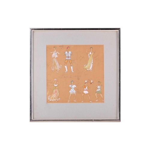 22 - 20th Century British School, Costume designs for the opera Orpheus and Eurydice by Gluck, Act III Ea... 