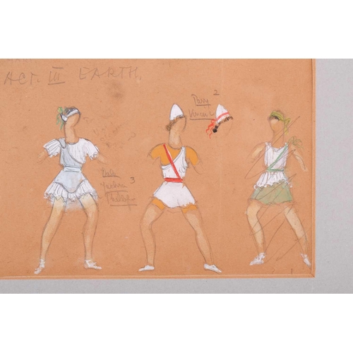 22 - 20th Century British School, Costume designs for the opera Orpheus and Eurydice by Gluck, Act III Ea... 