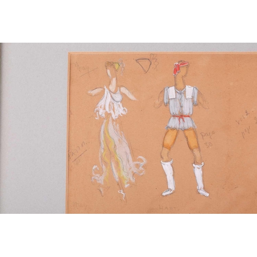 22 - 20th Century British School, Costume designs for the opera Orpheus and Eurydice by Gluck, Act III Ea... 