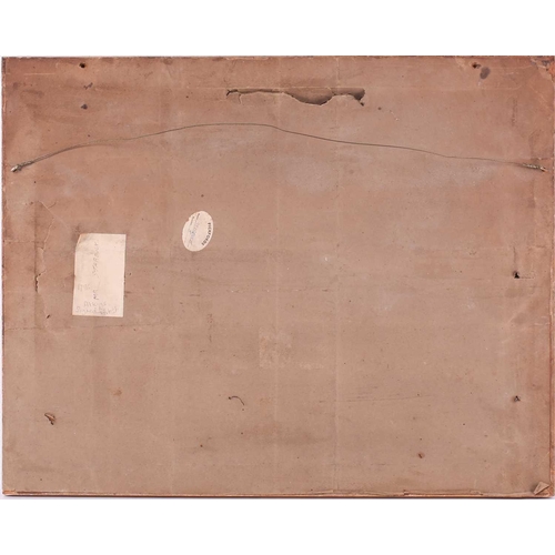 23 - 19th-century British school, A ship of the line in full sail with gun ports open in convoy, unsigned... 