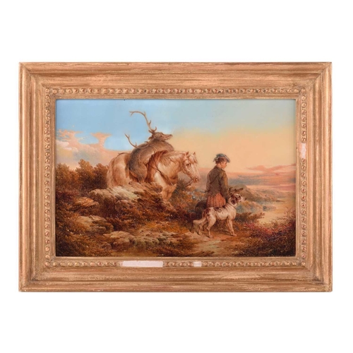 26 - John Paul Jones (act.1855-1888), A Deer Stalker and another - a pair, one signed and dated 1873, oil... 
