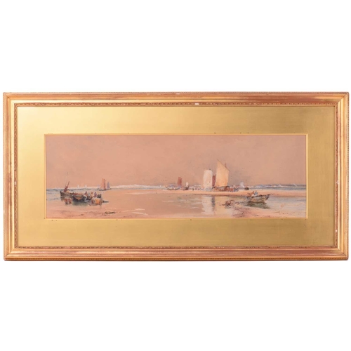 27 - 19th-century English school' 'Gypsy King - Pilot Boat, Deal '56', a beach scene, watercolour, 30.5 c... 