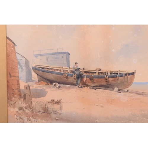 27 - 19th-century English school' 'Gypsy King - Pilot Boat, Deal '56', a beach scene, watercolour, 30.5 c... 