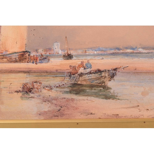 27 - 19th-century English school' 'Gypsy King - Pilot Boat, Deal '56', a beach scene, watercolour, 30.5 c... 
