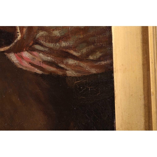 28 - A.P. Lunedi (19th century Italian), portrait of an elderly craftsman with a glass of wine, signed to... 