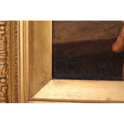 28 - A.P. Lunedi (19th century Italian), portrait of an elderly craftsman with a glass of wine, signed to... 