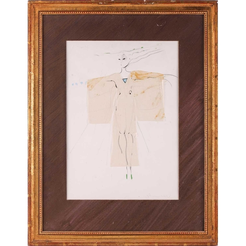 30 - † Yolanda Sonnabend (1935-2015), costume design, signed in pencil, pen and mixed media on paper, 37 ... 