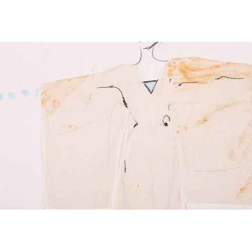 30 - † Yolanda Sonnabend (1935-2015), costume design, signed in pencil, pen and mixed media on paper, 37 ... 