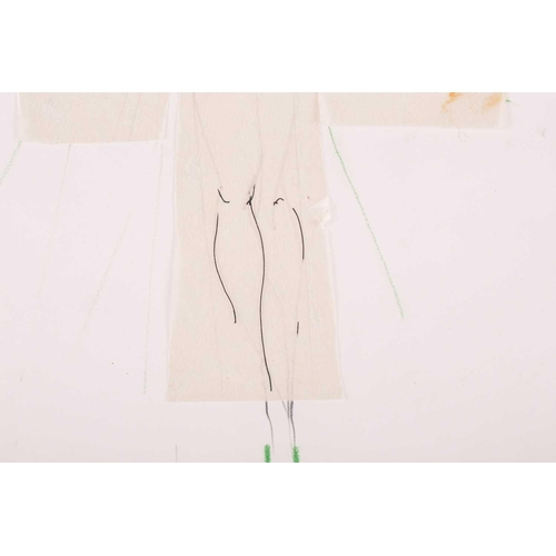 30 - † Yolanda Sonnabend (1935-2015), costume design, signed in pencil, pen and mixed media on paper, 37 ... 