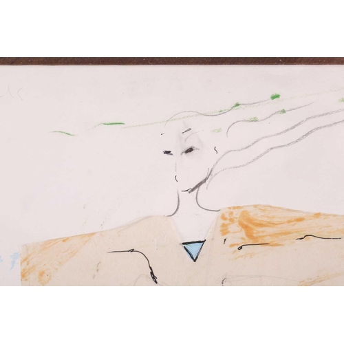 30 - † Yolanda Sonnabend (1935-2015), costume design, signed in pencil, pen and mixed media on paper, 37 ... 