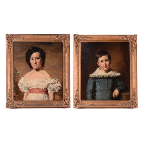 31 - 19th-Century British School, portraits of Philip Cadby (1820 - 1909) and Sarah Cadby (1816 -1874) as... 