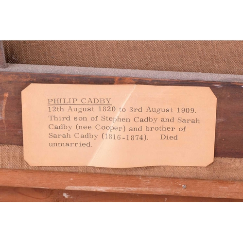 31 - 19th-Century British School, portraits of Philip Cadby (1820 - 1909) and Sarah Cadby (1816 -1874) as... 