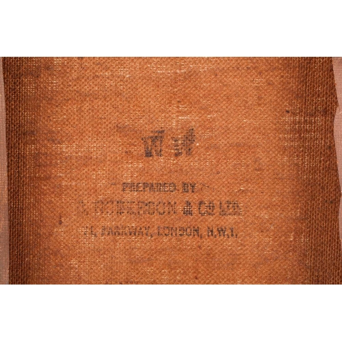 32 - 20th-Century School, bust-length portrait of a lady with black hair, wearing a blue blouse, indistin... 