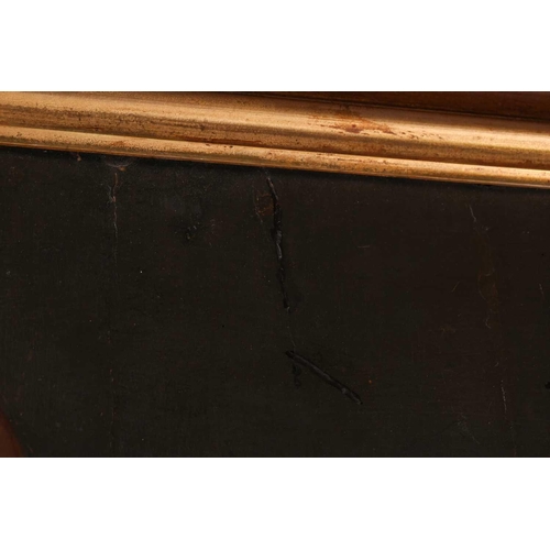 34 - 17th-Century Dutch School, three-quarter length portrait of a gentleman holding a handkerchief, oil ... 