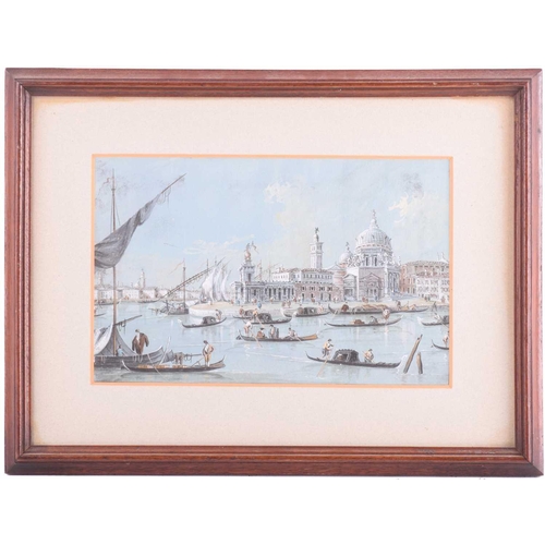 36 - Attributed to Giacomo Guardi (1764 - 1835), Four Venetian views including Piazza San Marco and Santa... 
