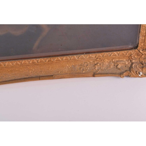 37 - Early 20th-century British school, a half-length portrait of a lady in a blue dress, oil on canvas, ... 