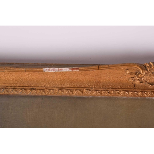 37 - Early 20th-century British school, a half-length portrait of a lady in a blue dress, oil on canvas, ... 