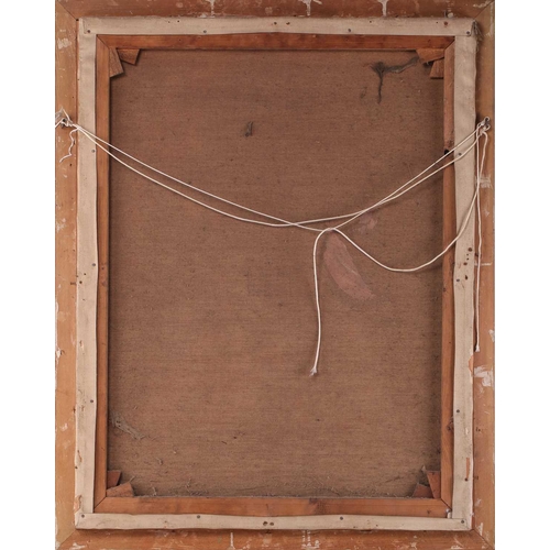 37 - Early 20th-century British school, a half-length portrait of a lady in a blue dress, oil on canvas, ... 