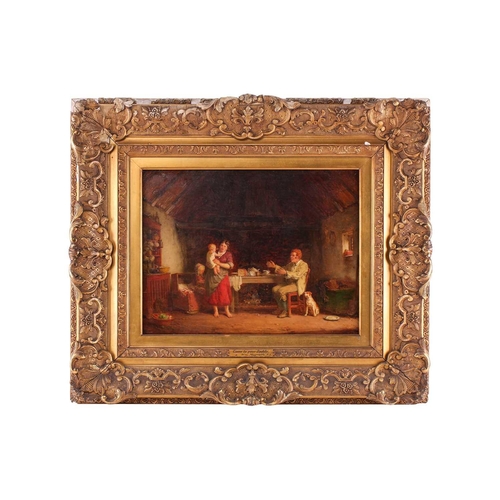 39 - William Magrath (1838 - 1918), 'Come to Your Daddy', oil on board, signed and dated 189?, 34 cm x 45... 