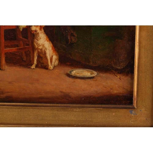 39 - William Magrath (1838 - 1918), 'Come to Your Daddy', oil on board, signed and dated 189?, 34 cm x 45... 