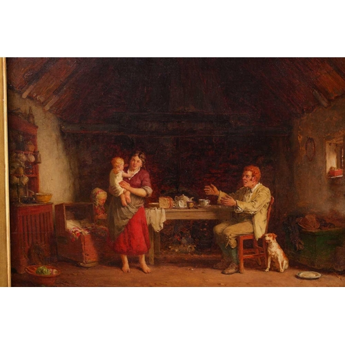 39 - William Magrath (1838 - 1918), 'Come to Your Daddy', oil on board, signed and dated 189?, 34 cm x 45... 