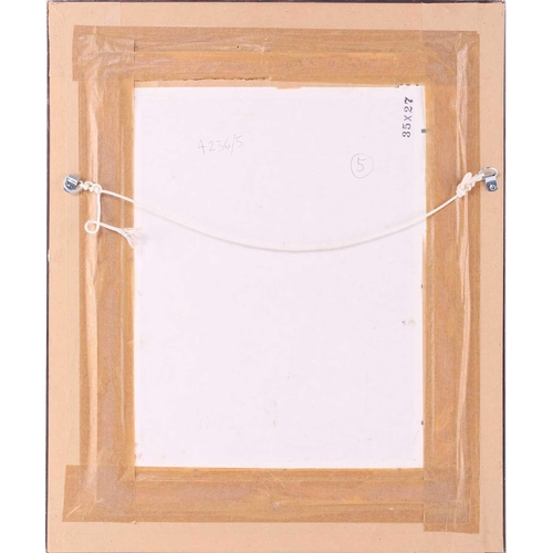 4 - † Ken Howard (1932 - 2022), Artist's model at a window, signed, oil on board, 35 x 27 cm, framed 49 ... 