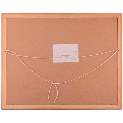 40 - † James Fletcher-Watson R.I., R.B.A, (1913-2004), Arezzo, Tuscany, signed, watercolour, artist's lab... 