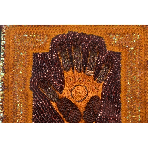 47 - † Ilda David (b.1955) Portuguese, Untitled (2022), unsigned, mixed media on canvas, 50 x 61 cm, fram... 