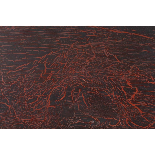 47 - † Ilda David (b.1955) Portuguese, Untitled (2022), unsigned, mixed media on canvas, 50 x 61 cm, fram... 