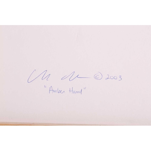 47 - † Ilda David (b.1955) Portuguese, Untitled (2022), unsigned, mixed media on canvas, 50 x 61 cm, fram... 