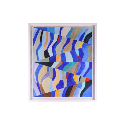 48 - † John Maine (b.1942), 'Panel from Ascension 3', 2018, signed and dated, gouache on paper, sheet 89 ... 