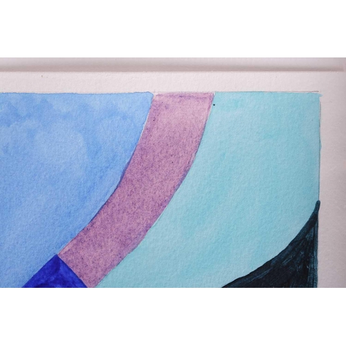 48 - † John Maine (b.1942), 'Panel from Ascension 3', 2018, signed and dated, gouache on paper, sheet 89 ... 