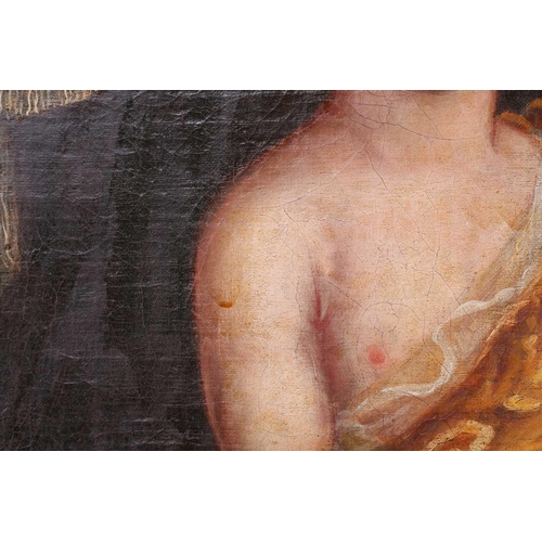 5 - 18th-Century British School, Boy in Classical robes holding a nest and a dead bird, unsigned, oil on... 