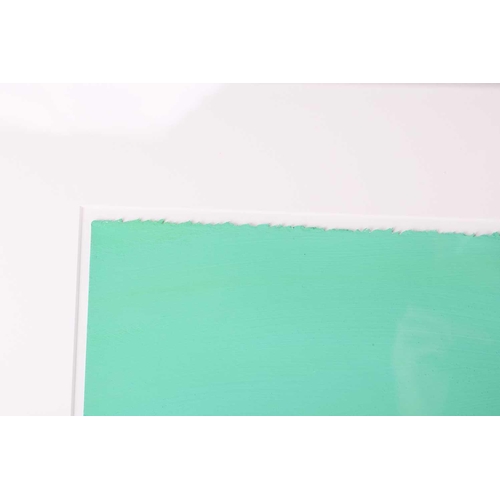 52 - Tom Slaughter (1955 - 2014) American, Still Life of a fruit bowl with green background, signed and d... 