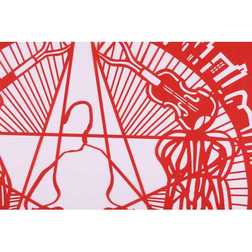 54 - Ai Weiwei (b. 1957) Chinese, 'The Papercut Portfolio', a complete set of eight papercuts, 2019, on w... 