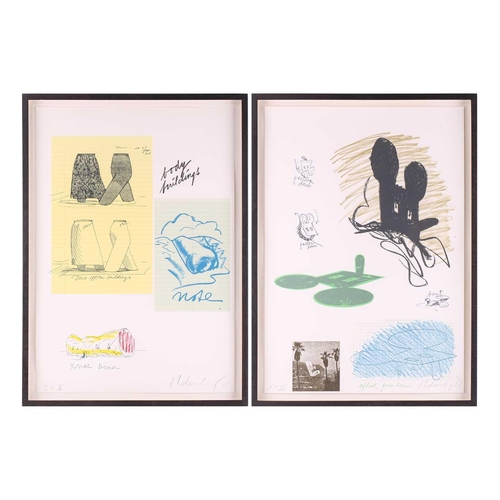 57 - Claes Oldenburg (1929 - 2022) Swedish/American, Geometric Mouse and Body Buildings, signed and dated... 