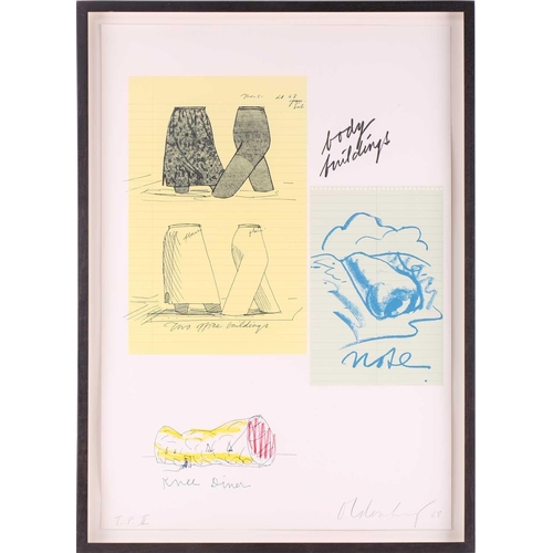 57 - Claes Oldenburg (1929 - 2022) Swedish/American, Geometric Mouse and Body Buildings, signed and dated... 