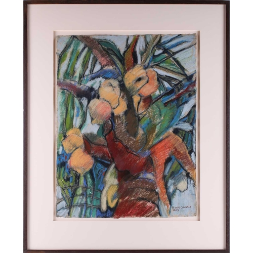 58 - † Peggy Conklin (20th Century), 'Untitled', signed and dated 1993, pastel on uncut paper, sheet 64 c... 