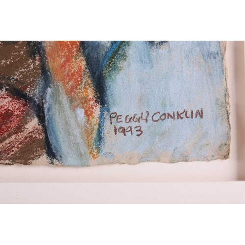 58 - † Peggy Conklin (20th Century), 'Untitled', signed and dated 1993, pastel on uncut paper, sheet 64 c... 