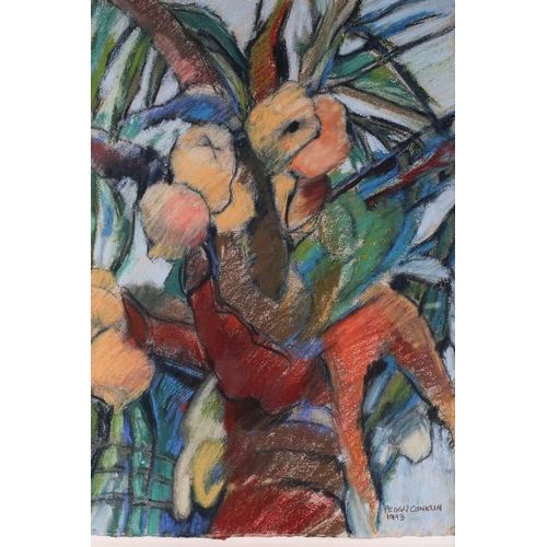 58 - † Peggy Conklin (20th Century), 'Untitled', signed and dated 1993, pastel on uncut paper, sheet 64 c... 
