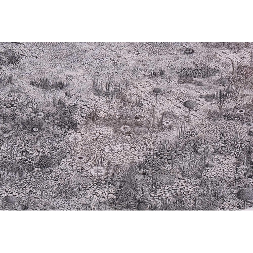 59 - Dean Byington (b.1958) American, 'Solaris' (2003), unsigned, paper collage, 30 x 14.5 cm (oval), fra... 