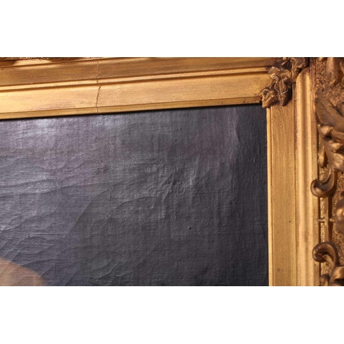 8 - F. Giovani (19th-Century) Italian, Portrait of an elderly scholar holding a book, signed, oil on can... 